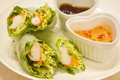 彩り野菜の生春巻き