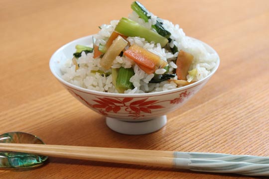 女池菜の混ぜ込みご飯